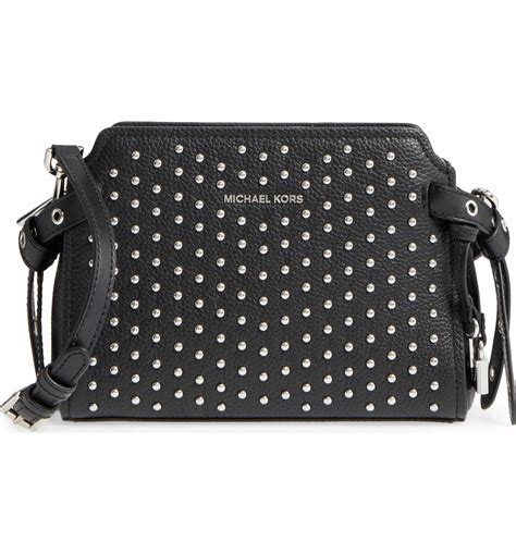 michael kors studded crossbody|michael kors black crossbody bag.